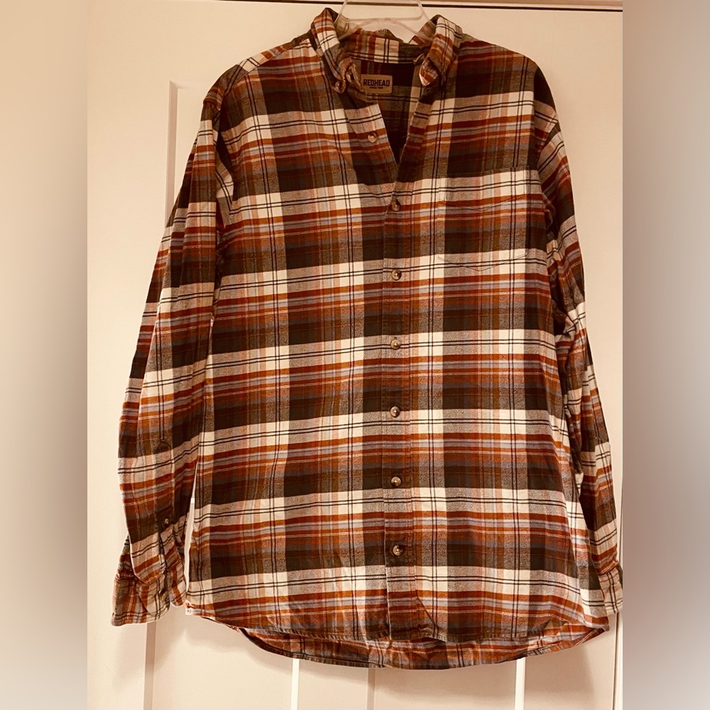 Redhead Plaid Button-Up Flannel Shirt